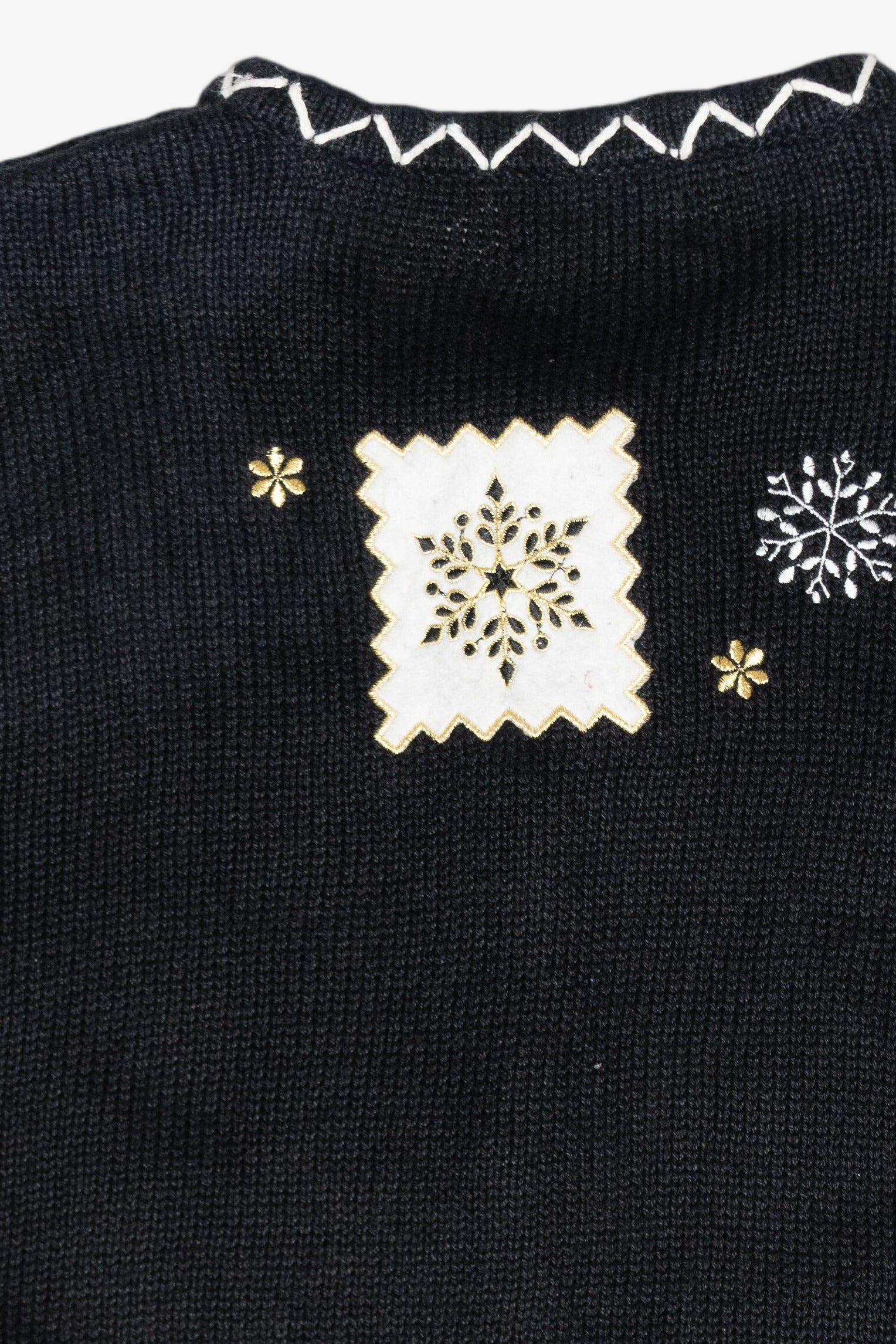 Snowflakes Vintage Ugly Christmas Cardigan