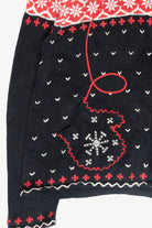 Mitten Pocket Vintage Ugly Christmas Cardigan (1990s)