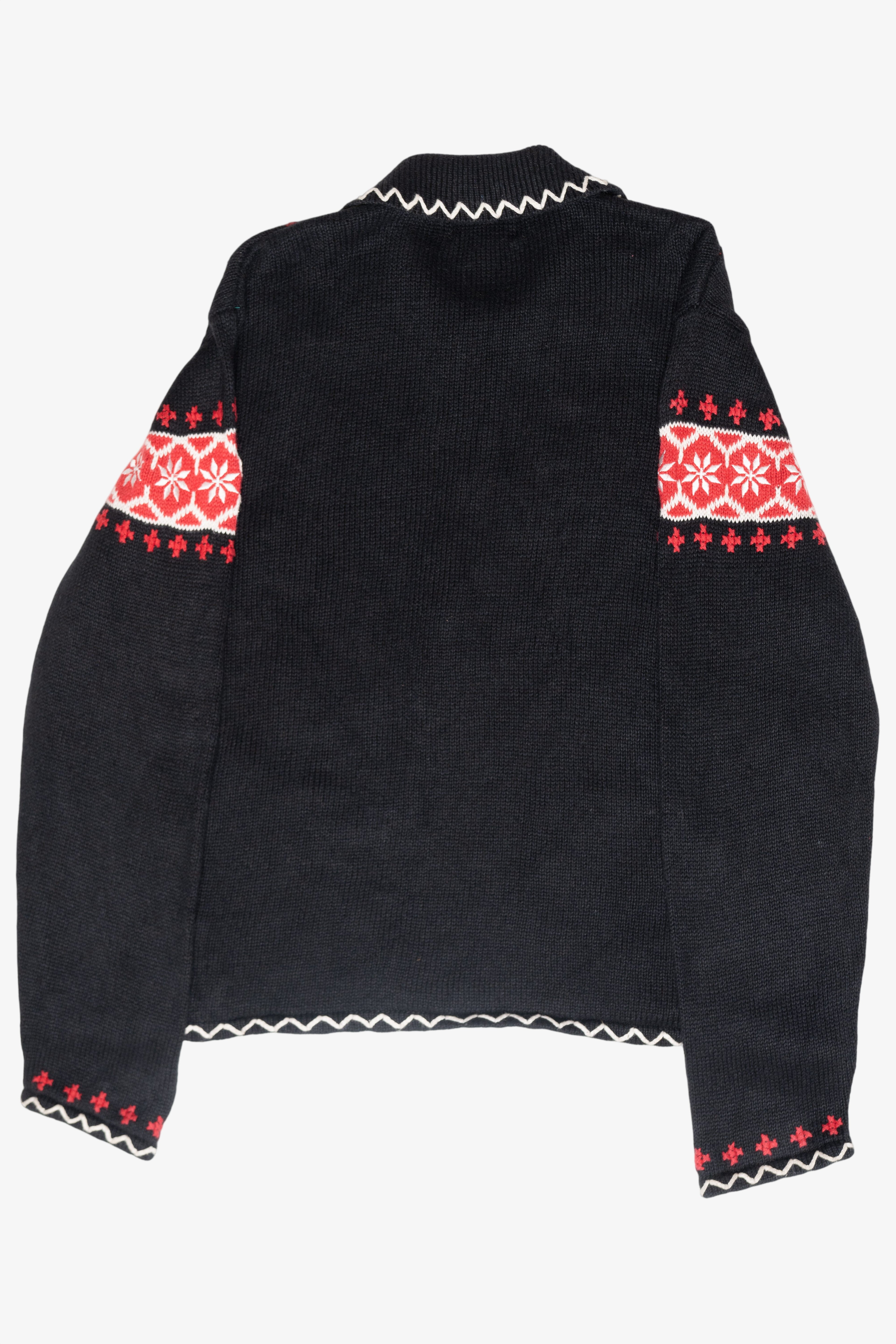 Mitten Pocket Vintage Ugly Christmas Cardigan (1990s)
