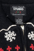 Mitten Pocket Vintage Ugly Christmas Cardigan (1990s)