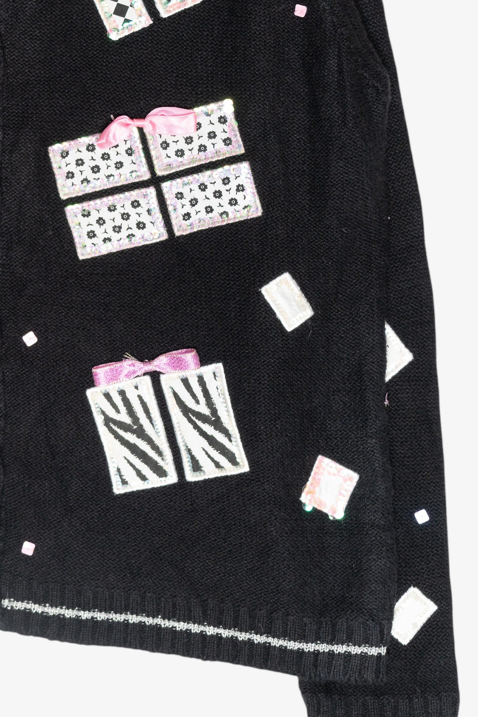 Glitzy Presents Vintage Ugly Christmas Cardigan (2000s)