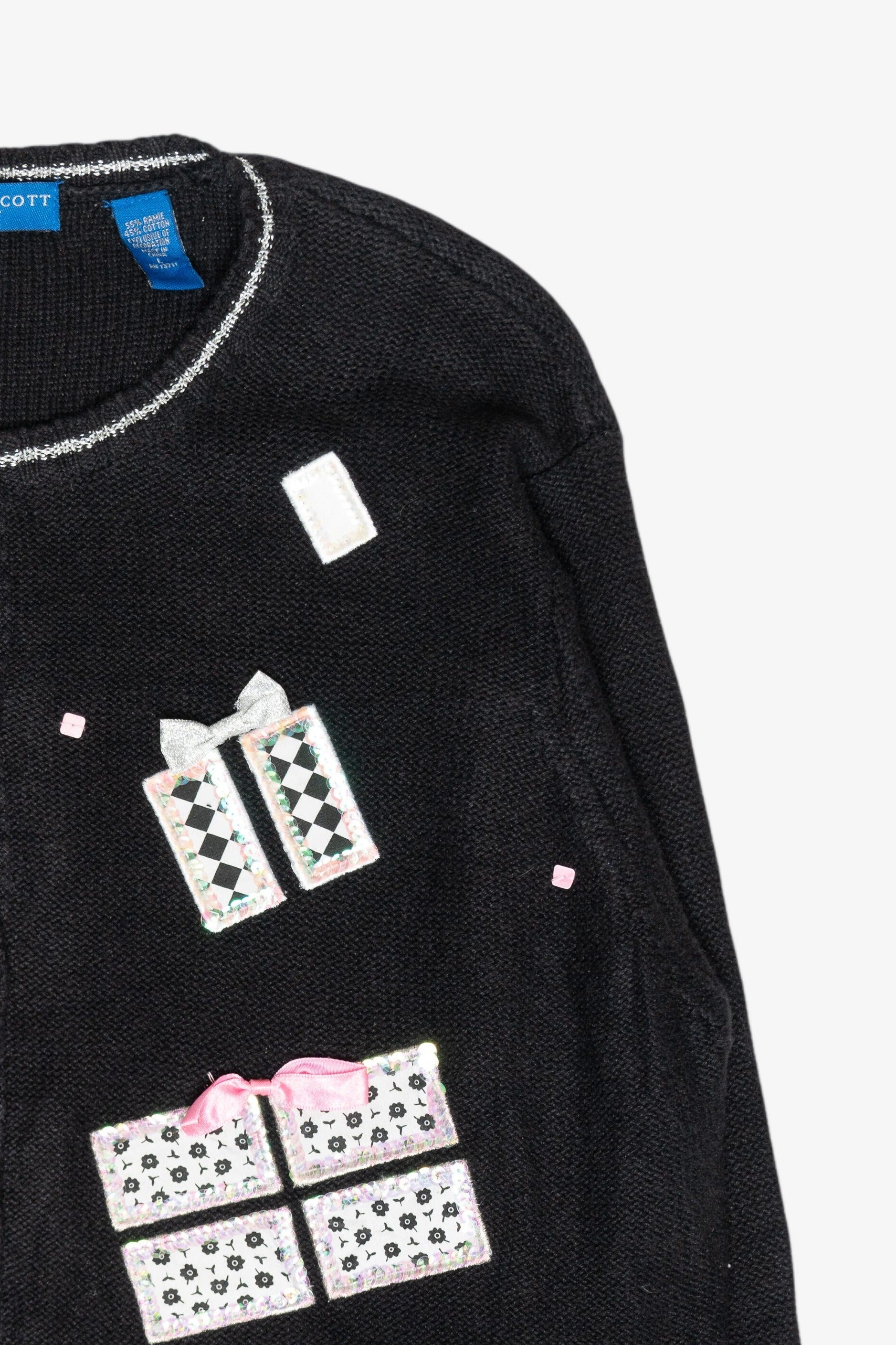 Glitzy Presents Vintage Ugly Christmas Cardigan (2000s)