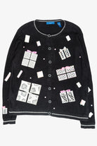 Glitzy Presents Vintage Ugly Christmas Cardigan (2000s)