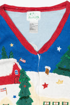 Patriotic Vintage Ugly Christmas Cardigan (1990s)