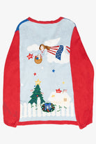 Patriotic Vintage Ugly Christmas Cardigan (1990s)