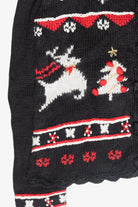 Snowflakes Fair Isle Style Vintage Ugly Christmas Cardigan (1990s)