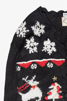 Snowflakes Fair Isle Style Vintage Ugly Christmas Cardigan (1990s)