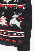 Snowflakes Fair Isle Style Vintage Ugly Christmas Cardigan (1990s)