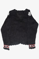 Snowflakes Fair Isle Style Vintage Ugly Christmas Cardigan (1990s)