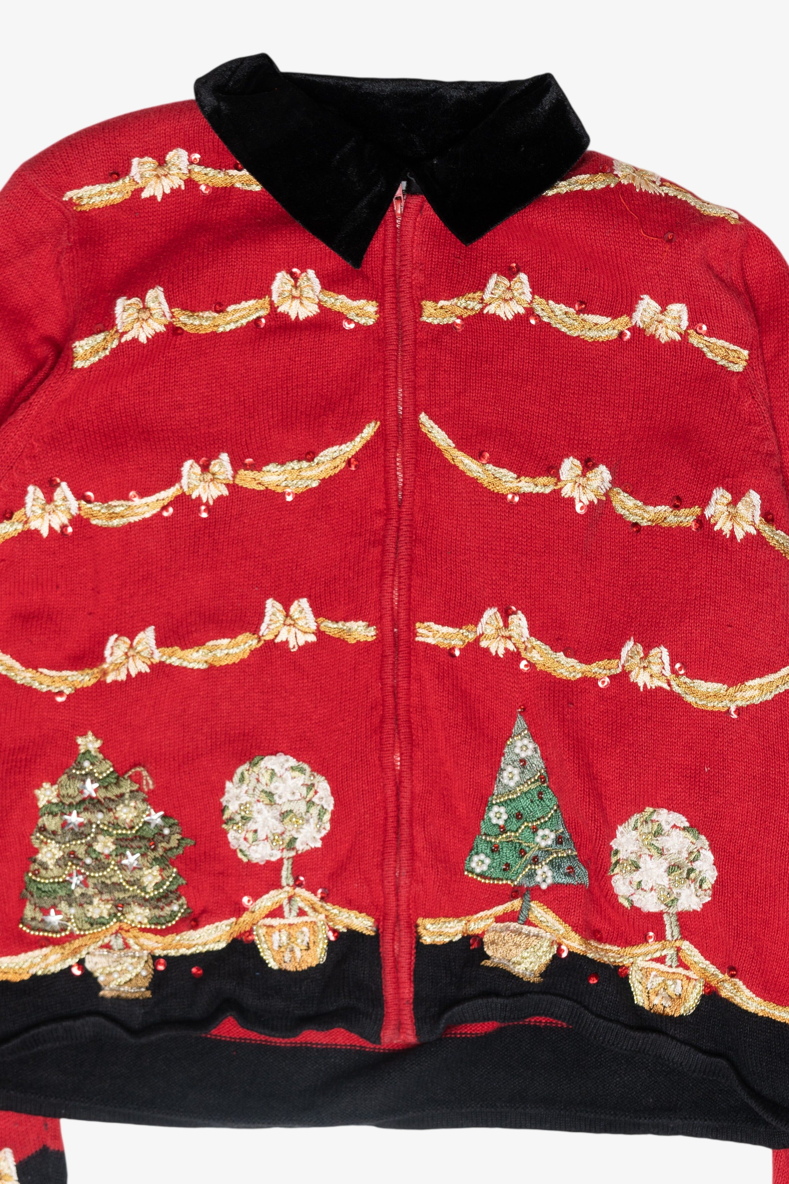 Bows Vintage Ugly Christmas Cardigan (2000s)
