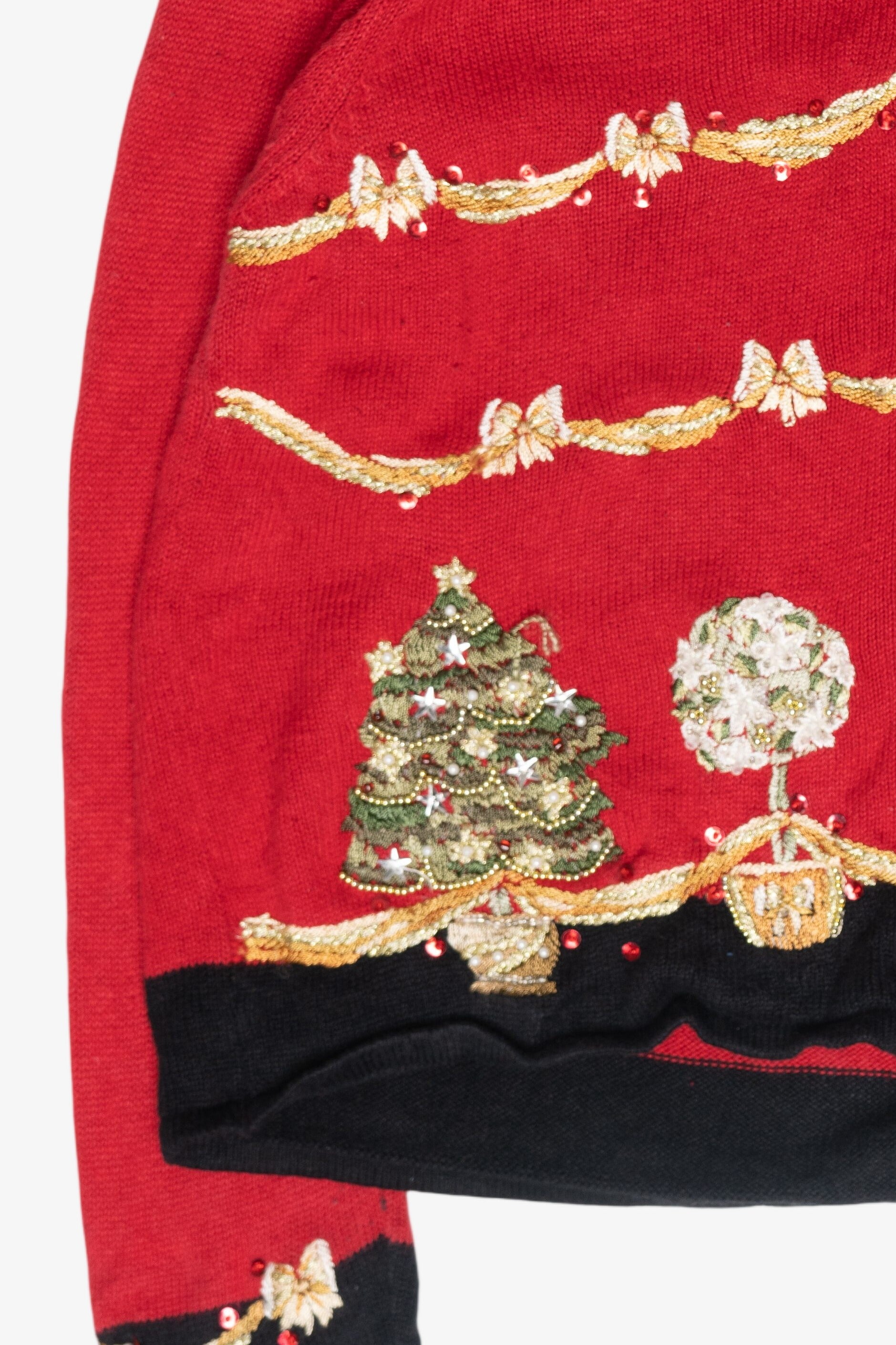 Bows Vintage Ugly Christmas Cardigan (2000s)