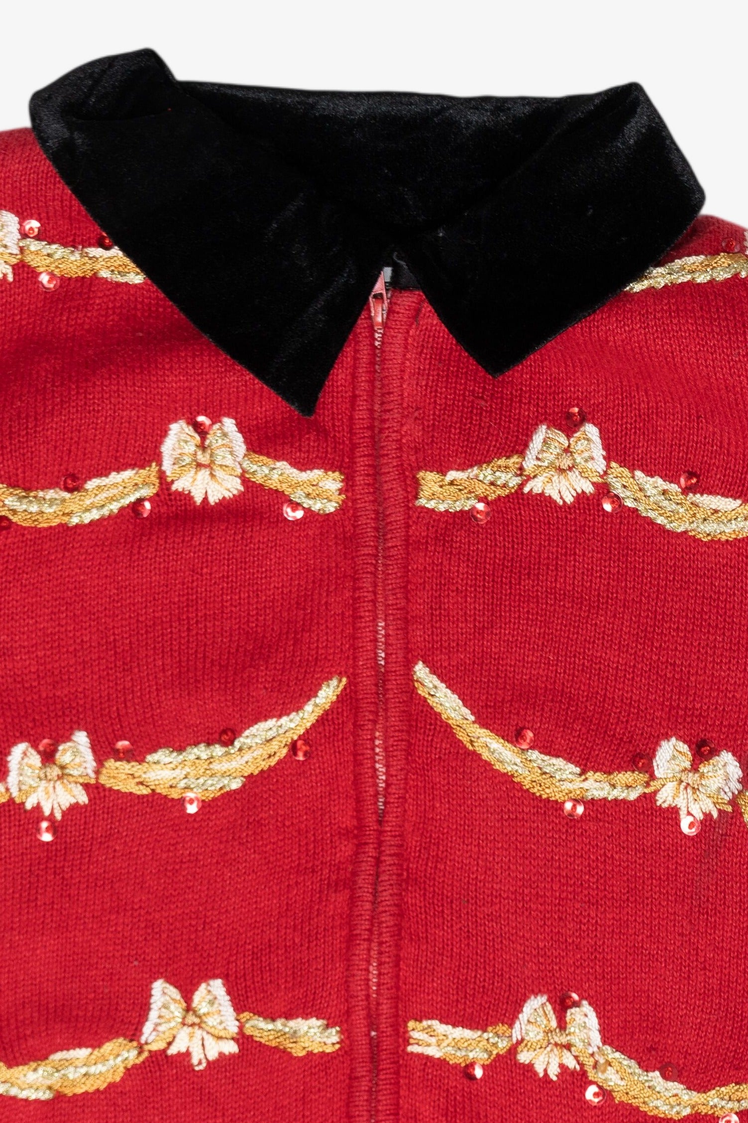 Bows Vintage Ugly Christmas Cardigan (2000s)