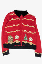 Bows Vintage Ugly Christmas Cardigan (2000s)