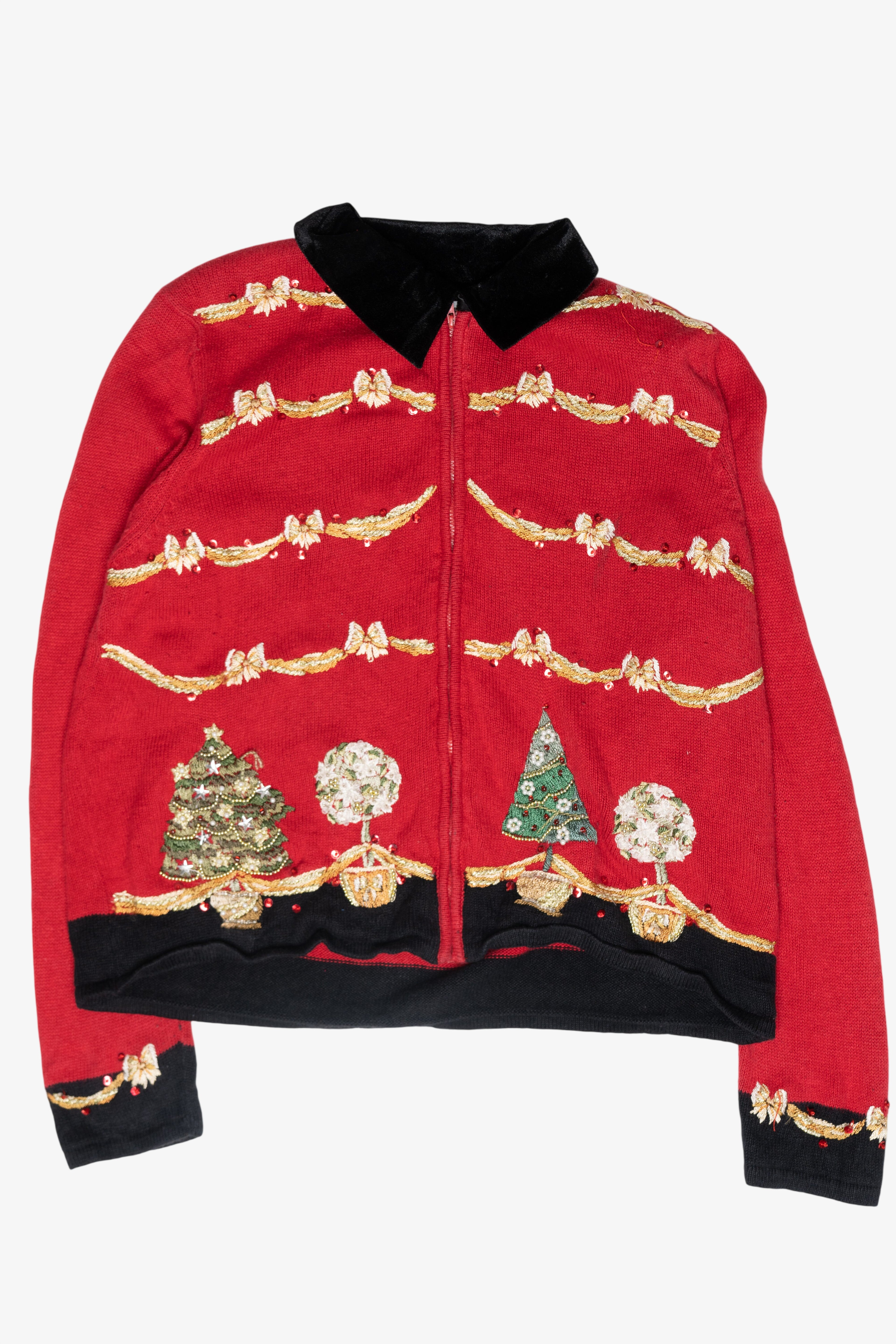 Bows Vintage Ugly Christmas Cardigan (2000s)