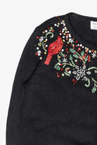 Cardinal Sequins Vintage Ugly Christmas Cardigan (2000s)