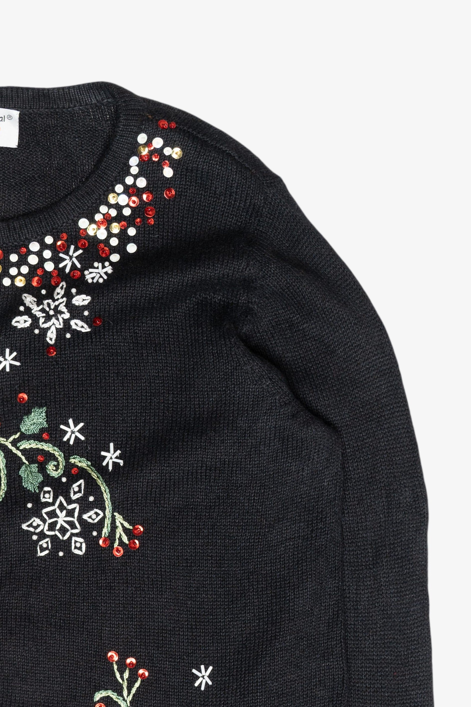 Cardinal Sequins Vintage Ugly Christmas Cardigan (2000s)