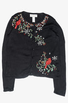 Cardinal Sequins Vintage Ugly Christmas Cardigan (2000s)