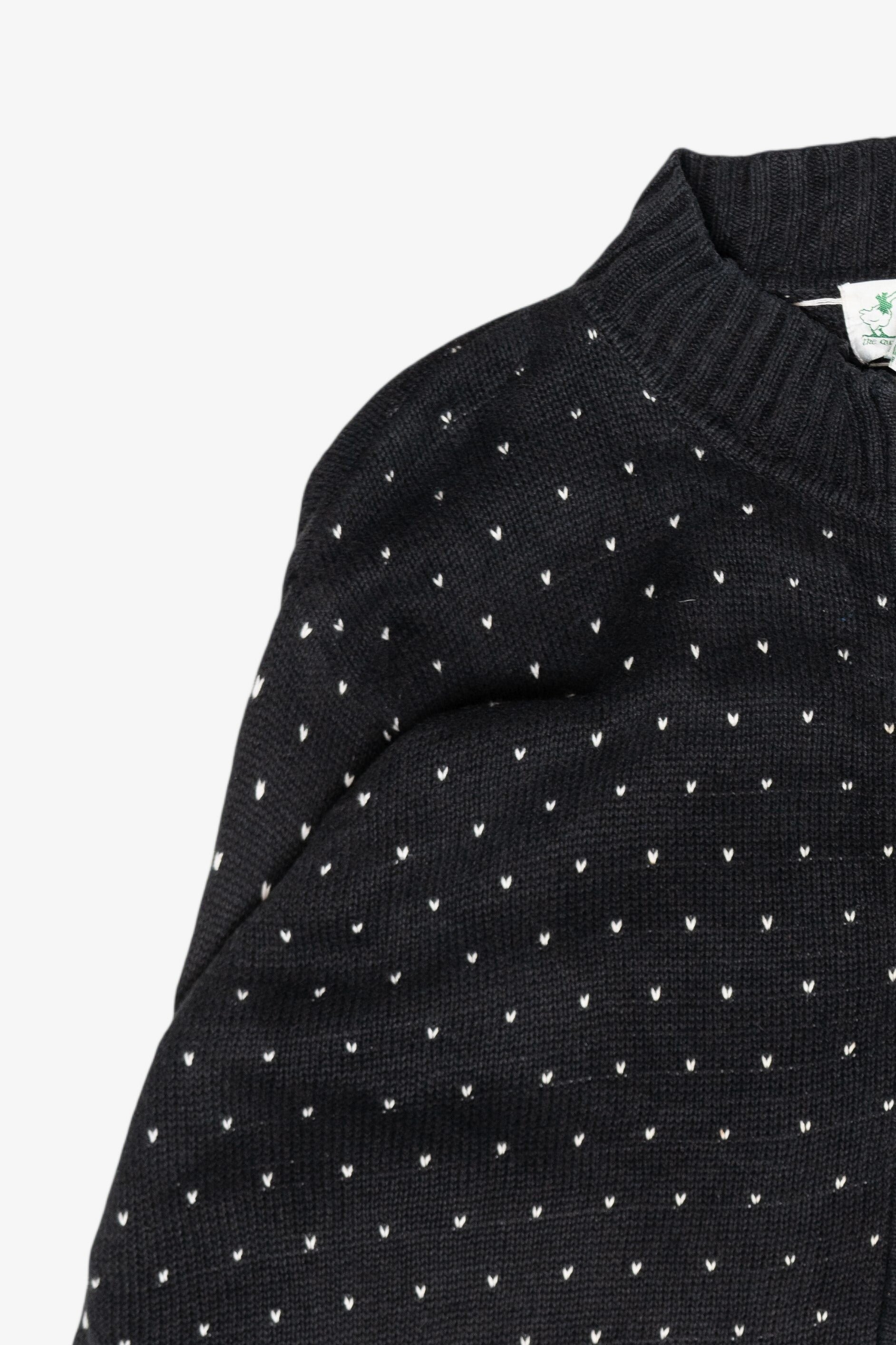 Cat Vintage Ugly Christmas Zip Cardigan (1990s)