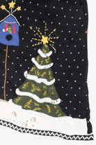 Cat Vintage Ugly Christmas Zip Cardigan (1990s)