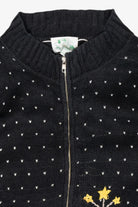 Cat Vintage Ugly Christmas Zip Cardigan (1990s)