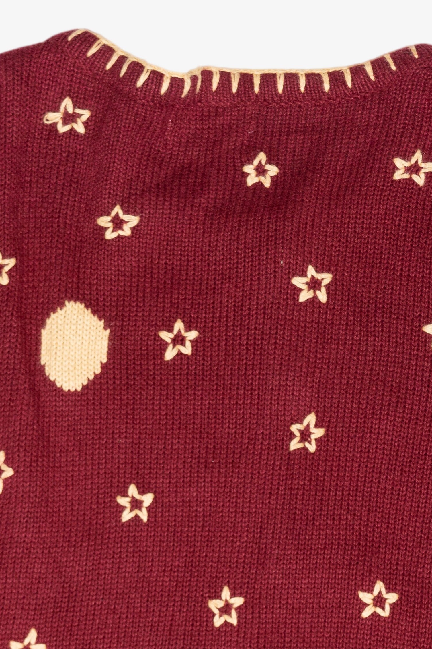 Starry Night Vintage Ugly Christmas Cardigan (2000s)