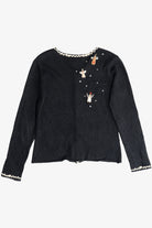 Vintage Susan Bristol Hand Embroidered Beaded Angels Ugly Christmas Sweater (2000s)