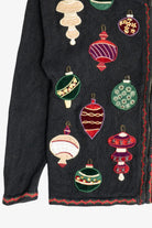 Vintage Beaded Ornaments Ugly Christmas Sweater (1990s)