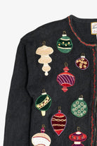 Vintage Beaded Ornaments Ugly Christmas Sweater (1990s)