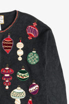 Vintage Beaded Ornaments Ugly Christmas Sweater (1990s)