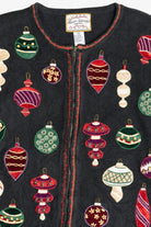 Vintage Beaded Ornaments Ugly Christmas Sweater (1990s)