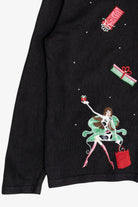 Vintage Holiday Shopping Diva Ugly Christmas Sweater (2000s)