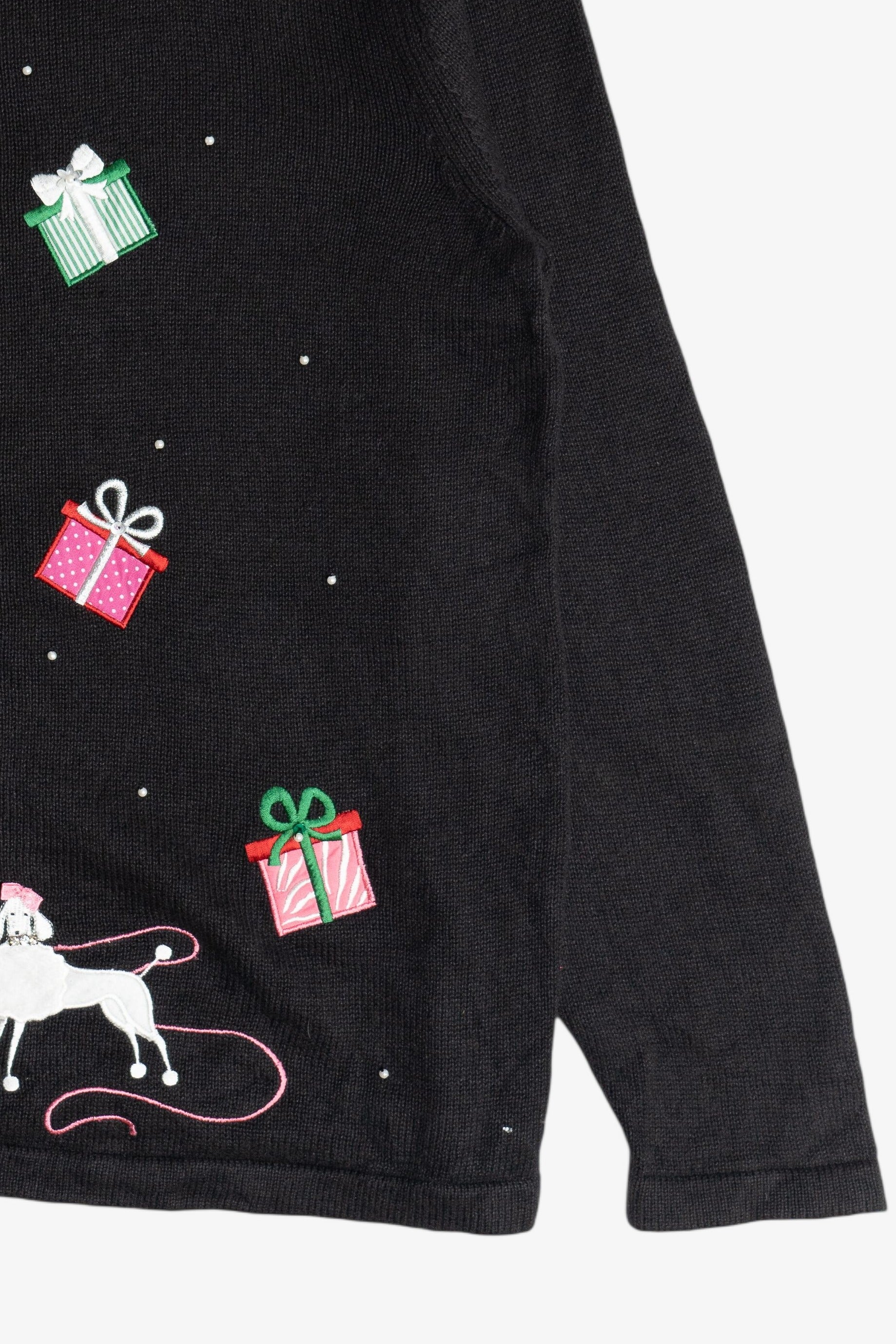 Vintage Holiday Shopping Diva Ugly Christmas Sweater (2000s)