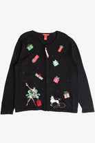 Vintage Holiday Shopping Diva Ugly Christmas Sweater (2000s)