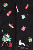 Vintage Holiday Shopping Diva Ugly Christmas Sweater (2000s)