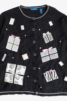 Vintage Pink Bow Presents Ugly Christmas Sweater (2000s)