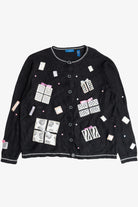 Vintage Pink Bow Presents Ugly Christmas Sweater (2000s)