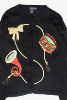 Musical Vintage Ugly Christmas Cardigan (1990s)