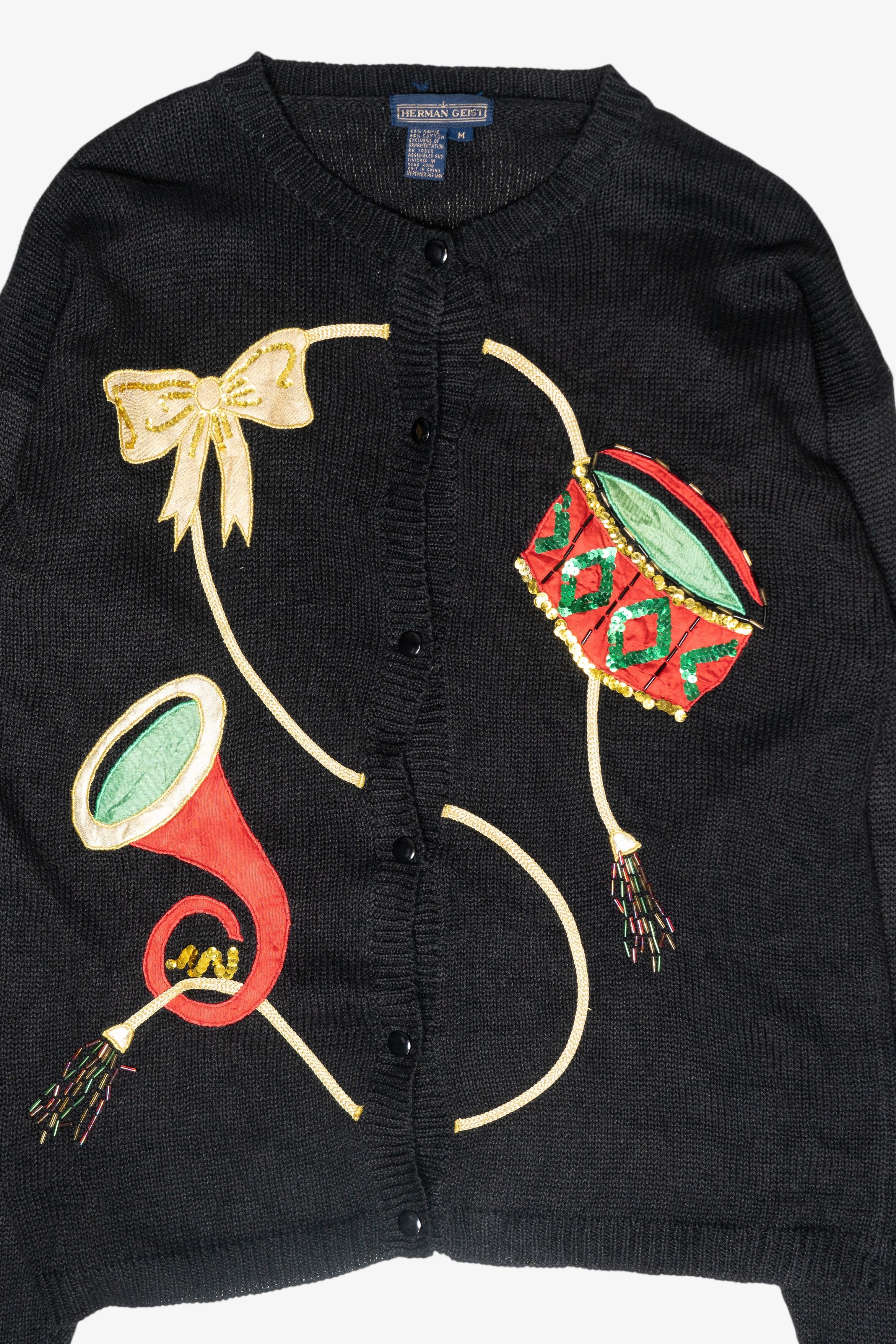 Musical Vintage Ugly Christmas Cardigan (1990s)