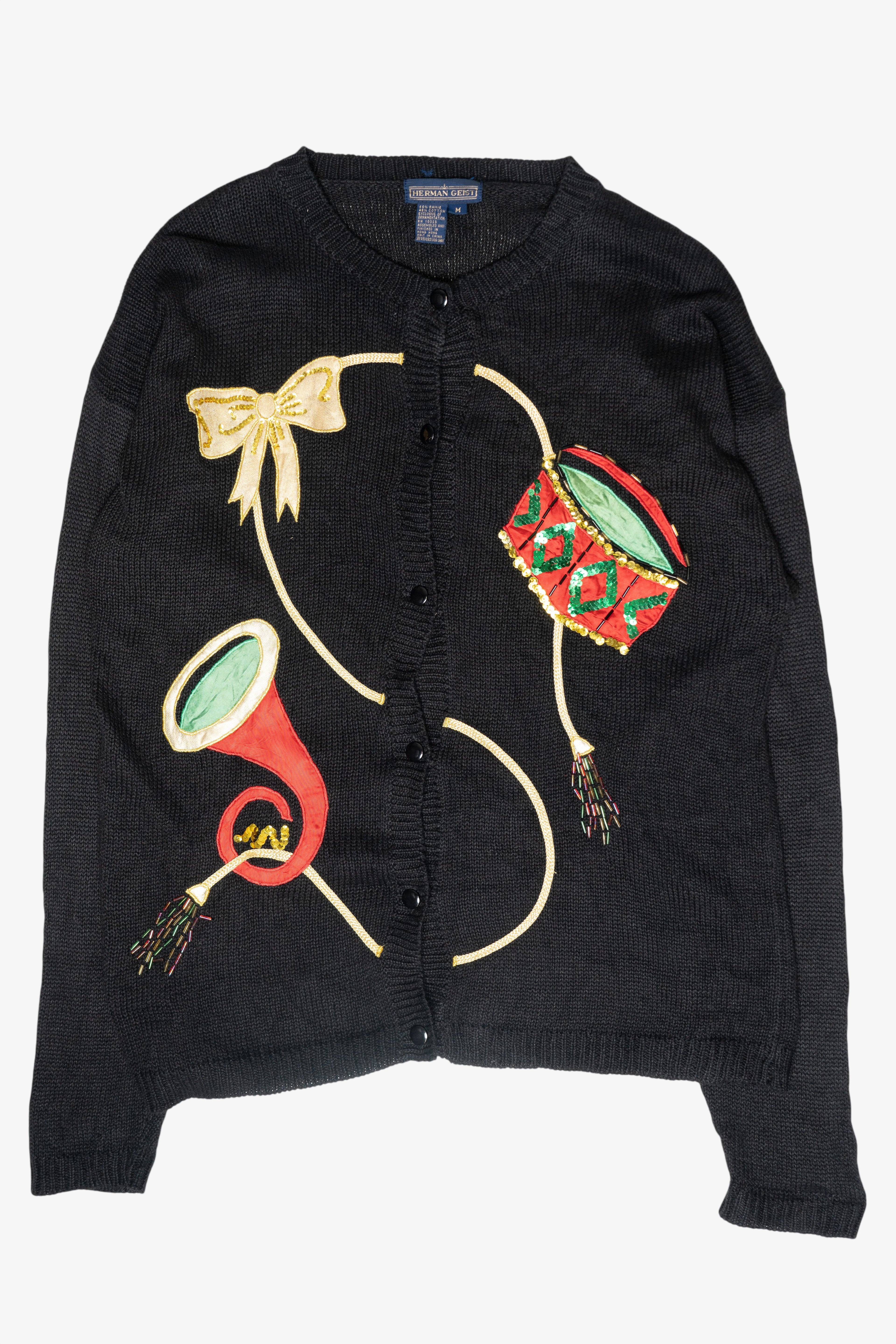 Musical Vintage Ugly Christmas Cardigan (1990s)