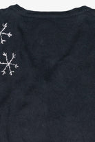 Snowmen Stack Vintage Ugly Christmas Cardigan (1990s)