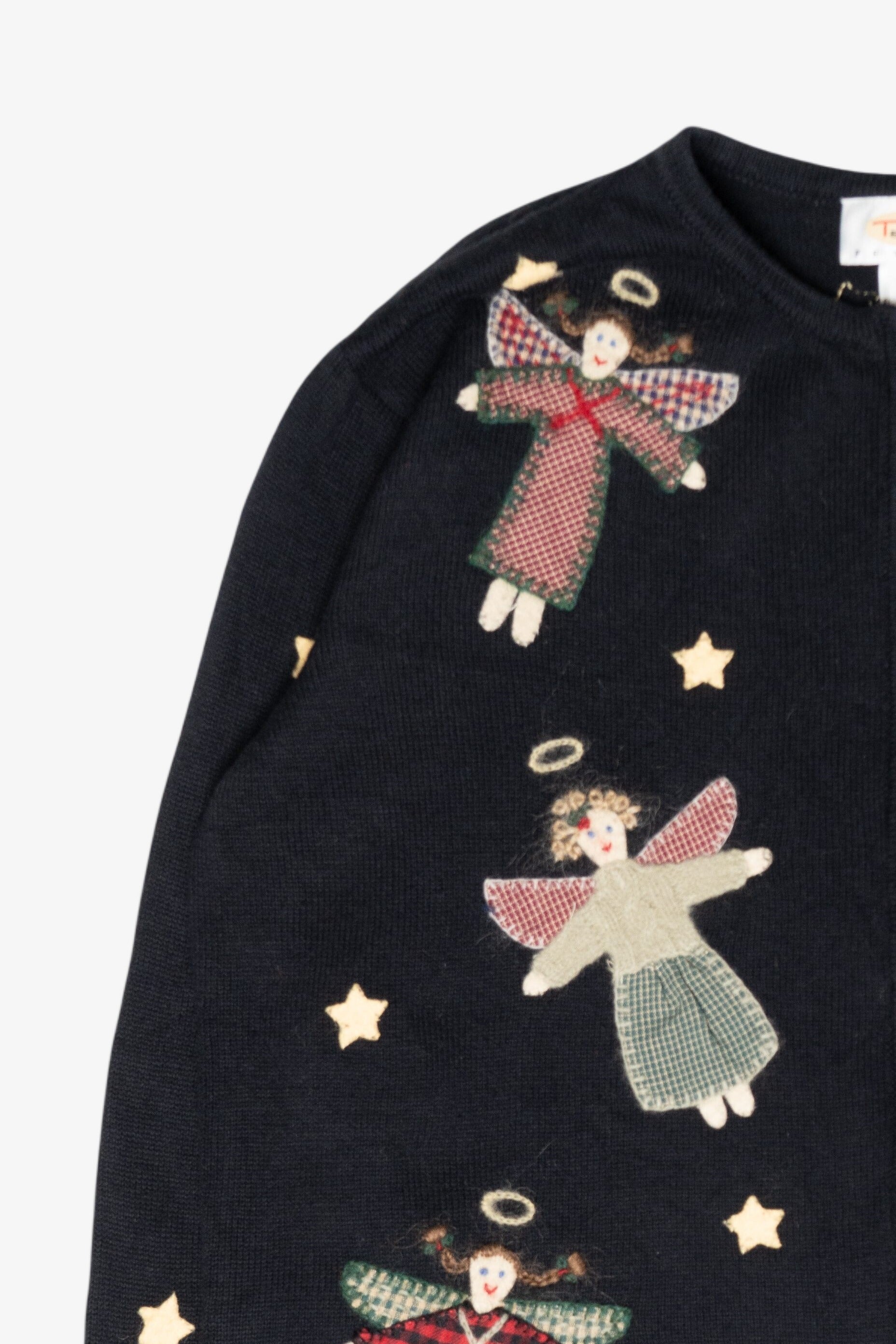 Angels Vintage Ugly Christmas Cardigan (1990s)