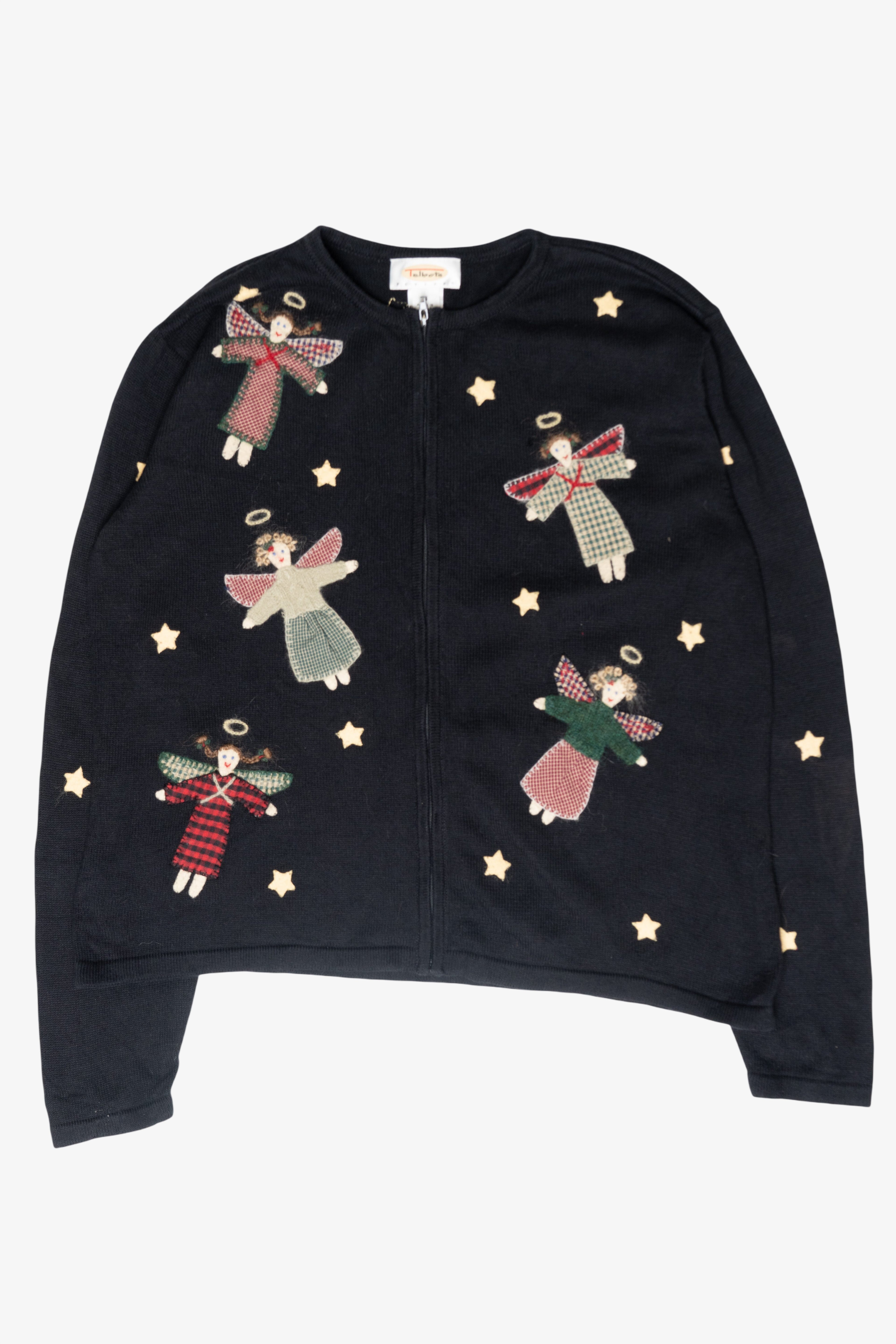 Angels Vintage Ugly Christmas Cardigan (1990s)
