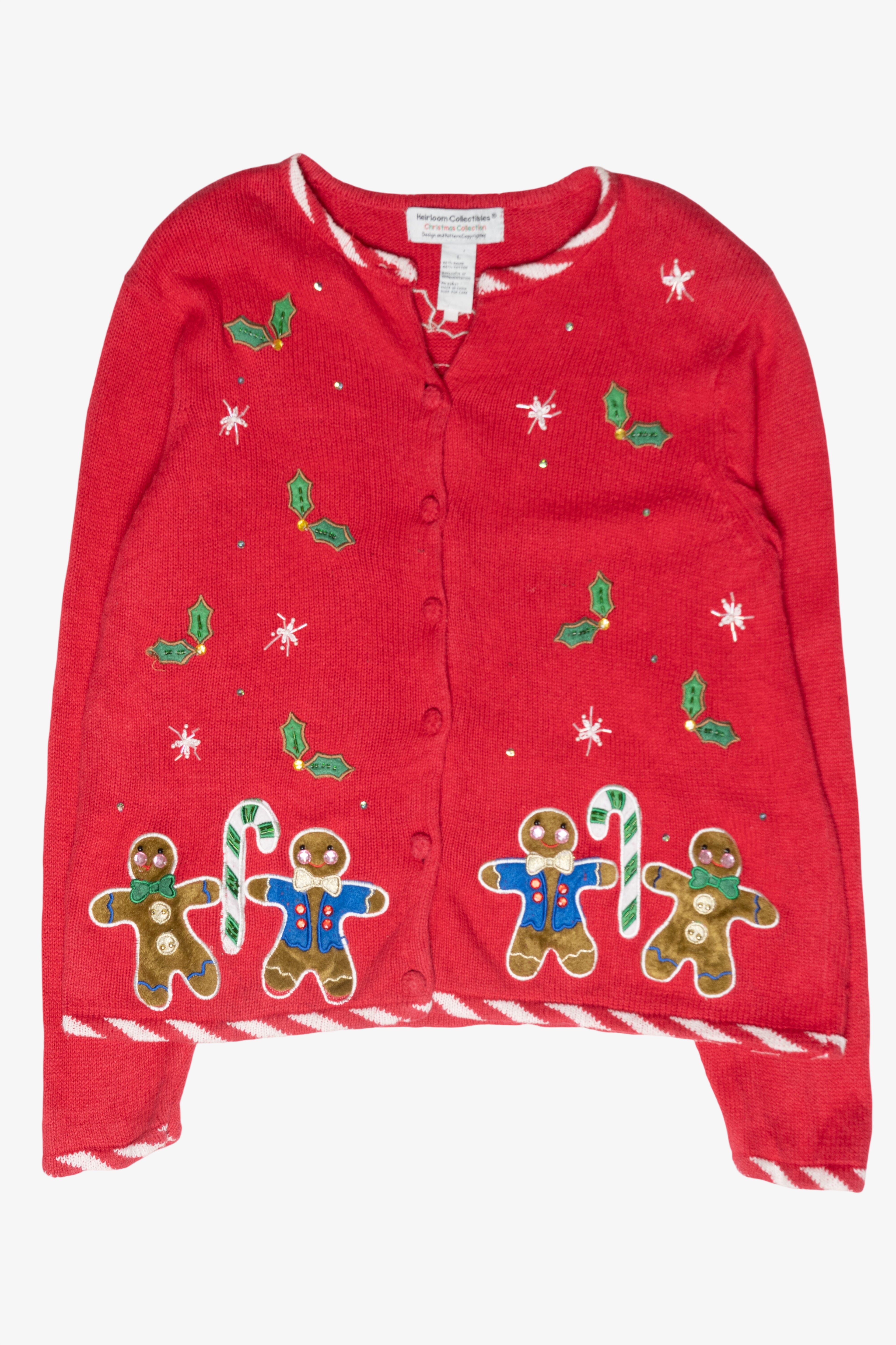 Gingerbread Vintage Ugly Christmas Sweater (2000s)