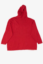 Vintage Red Victoria Jones Snowmen Hooded Ugly Christmas Cardigan (1990s)