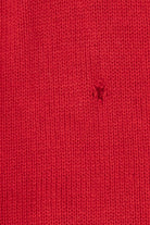 Vintage Red Victoria Jones Snowmen Hooded Ugly Christmas Cardigan (1990s)