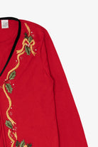 Vintage Red Studio Collection Presents Ugly Christmas Cardigan (1990s)