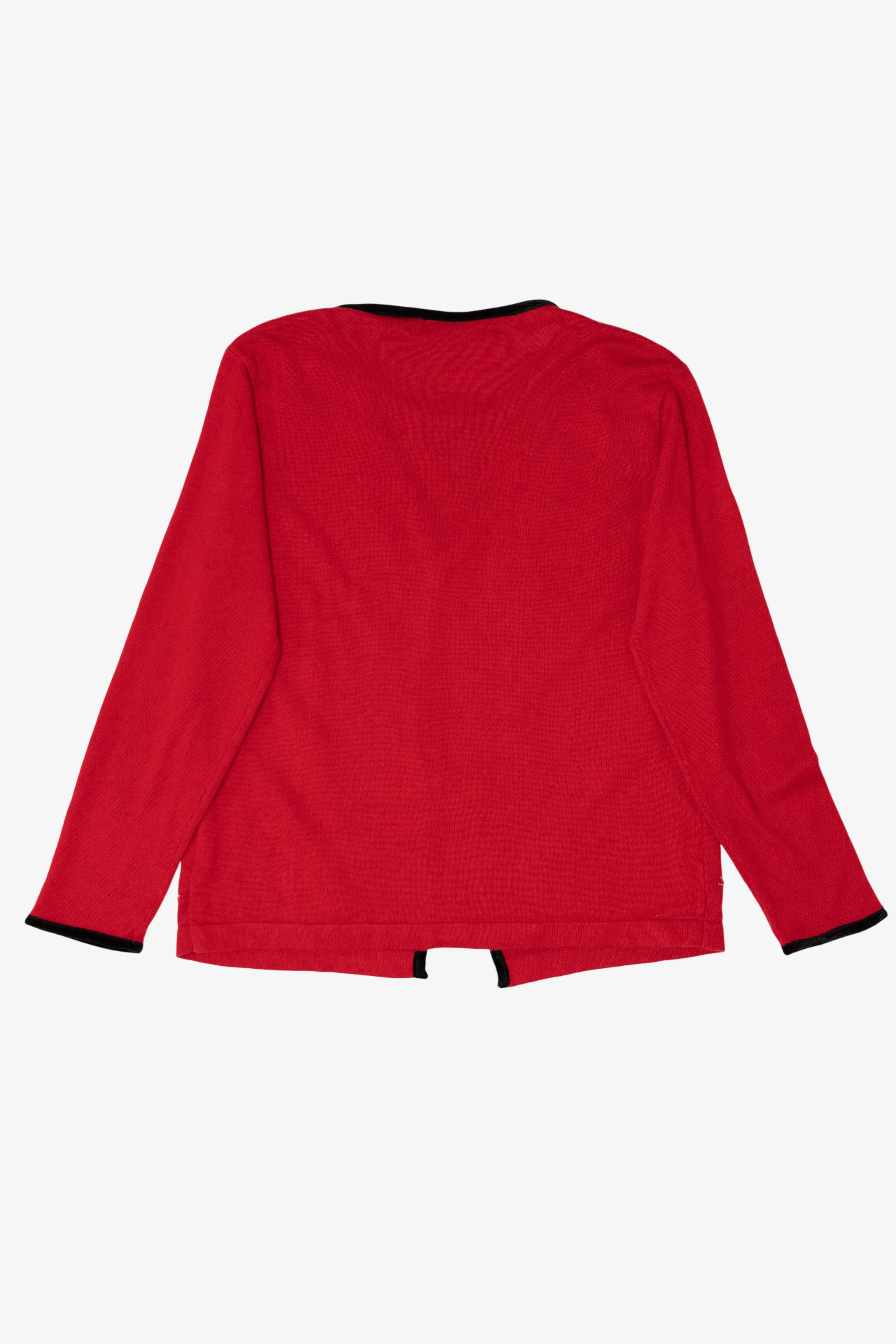 Vintage Red Studio Collection Presents Ugly Christmas Cardigan (1990s)