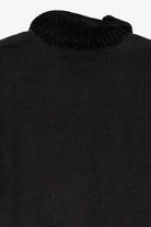 Vintage Hand Knit Black Croft & Barrow Ugly Christmas Cardigan (1990s)