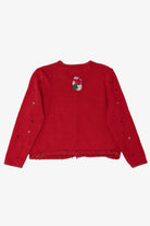 Vintage Red Designers Originals Studio Snowmen Christmas Cardigan (1990s)