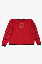 Vintage Red Designers Originals Studio Stockings Christmas Cardigan (1990s)